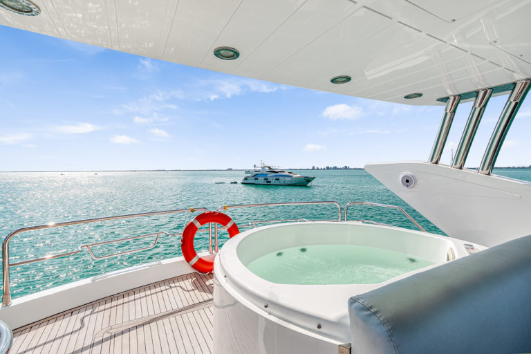 miami yacht rental with jacuzzi